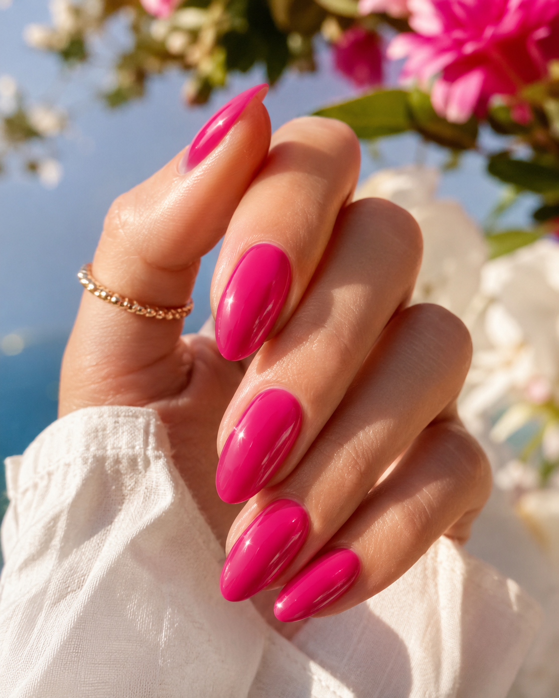 Raspberry Gloss Nails